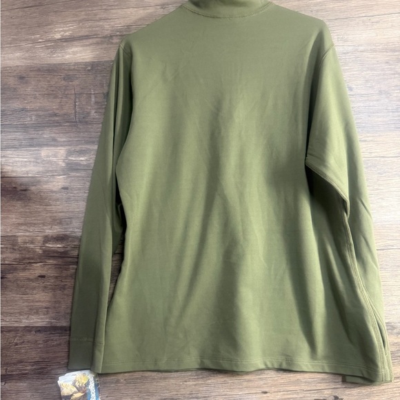 Race Ready Classic Olive Green Women's Half Zip Pullover - Picture 2 of 10